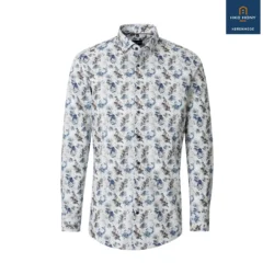 Venti Modern Fit Overhemd bruin, Motief