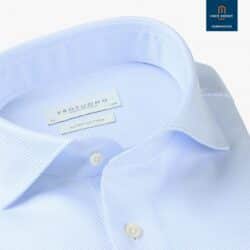 Profuomo Blauw Japanese knitted overhemd