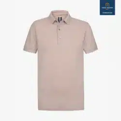 Profuomo Stretch Piqué Polo donkerroze