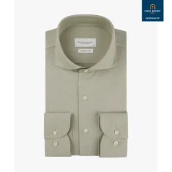 Profuomo Japanese knitted overhemd groen